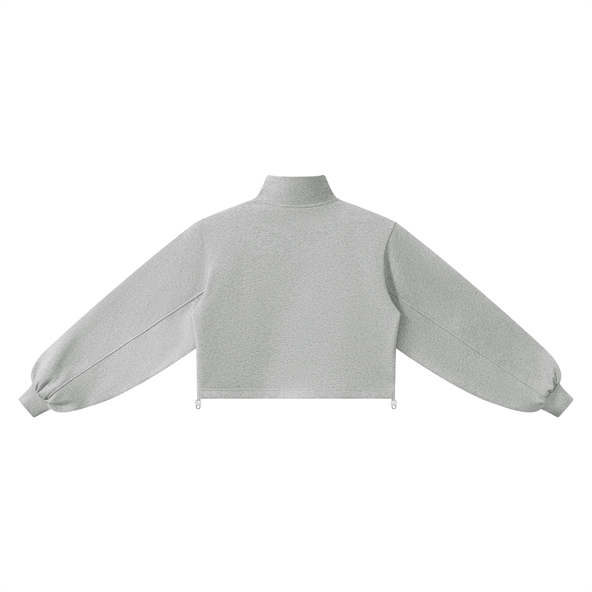 Golden Vein Mock-Neck Quarter-Zip – Heather Grey – Produktansicht 8