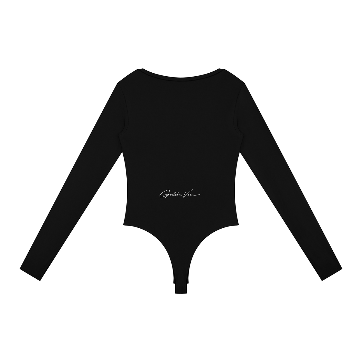 Golden Vein Flow Long Sleeve Bodysuit – Black – Produktansicht 10