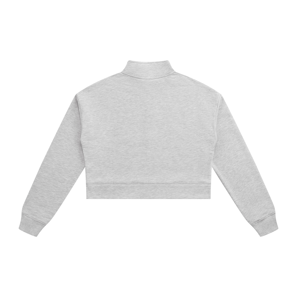 Golden Vein Cropped Quarter-Zip – Heather Grey – Produktansicht 7