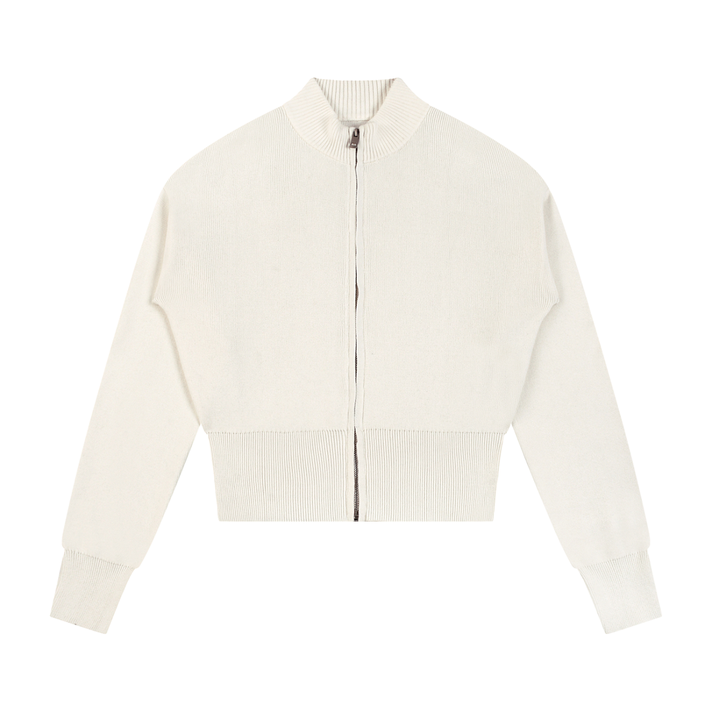 Golden Vein Zip Cardigan – Apricot – Produktansicht 6