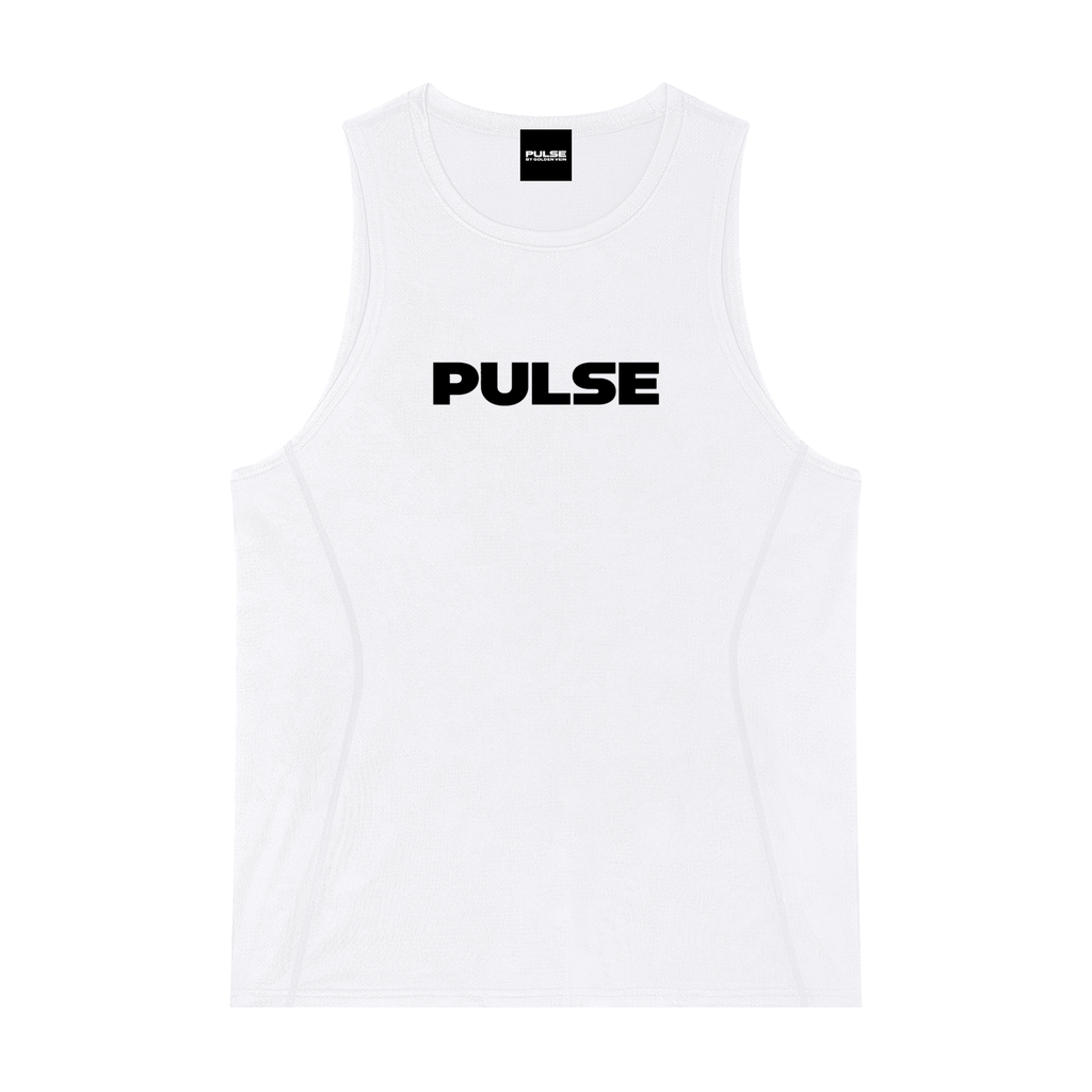 PULSE™ Jacquard Training Tank – White – Produktansicht 7