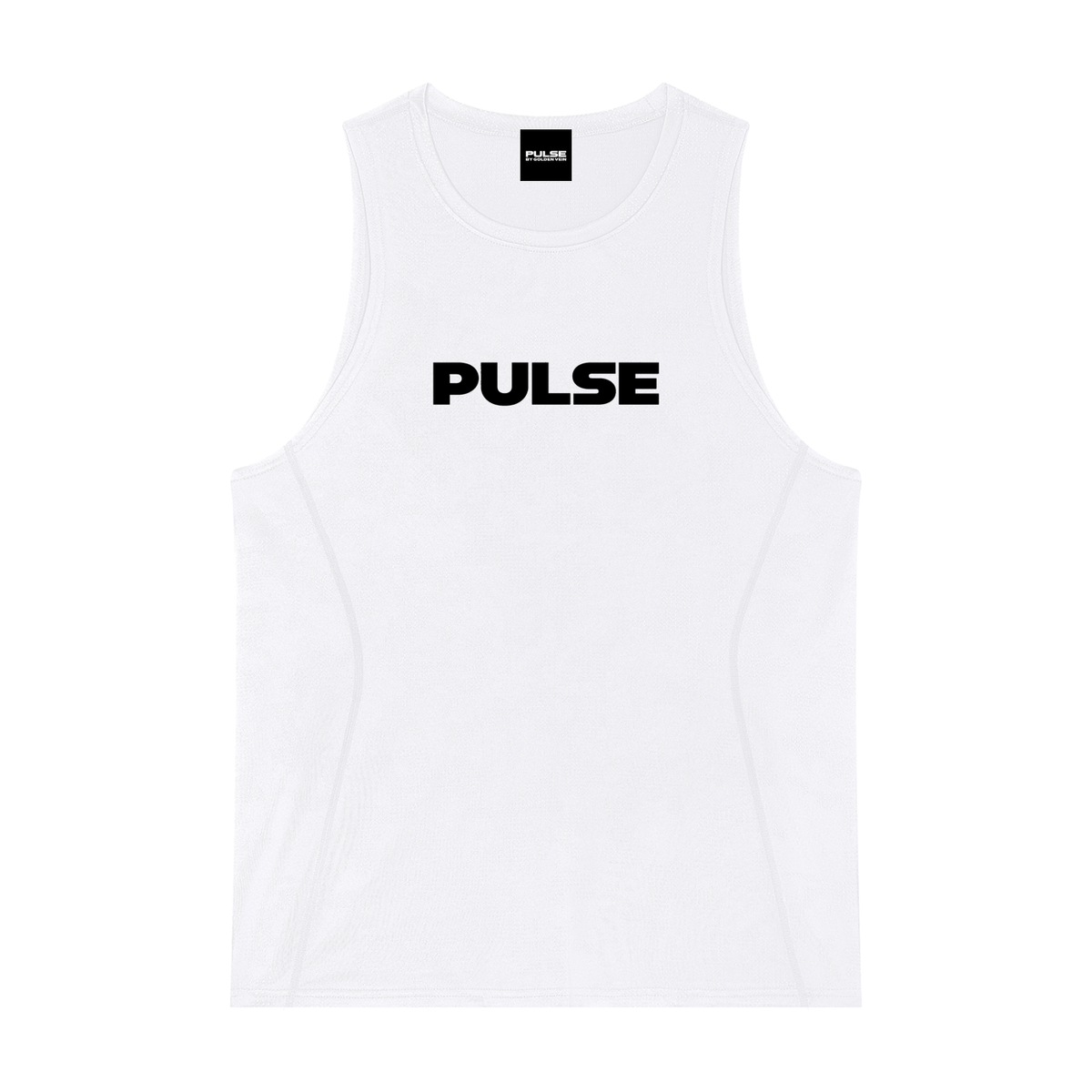 PULSE™ Jacquard Training Tank – White – Produktansicht 7
