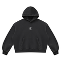 Golden Vein Vintage Wash Boxy Hoodie – Black – Produktansicht 7