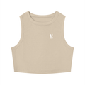 Golden Vein Cropped Tank – Khaki – Produktansicht 7