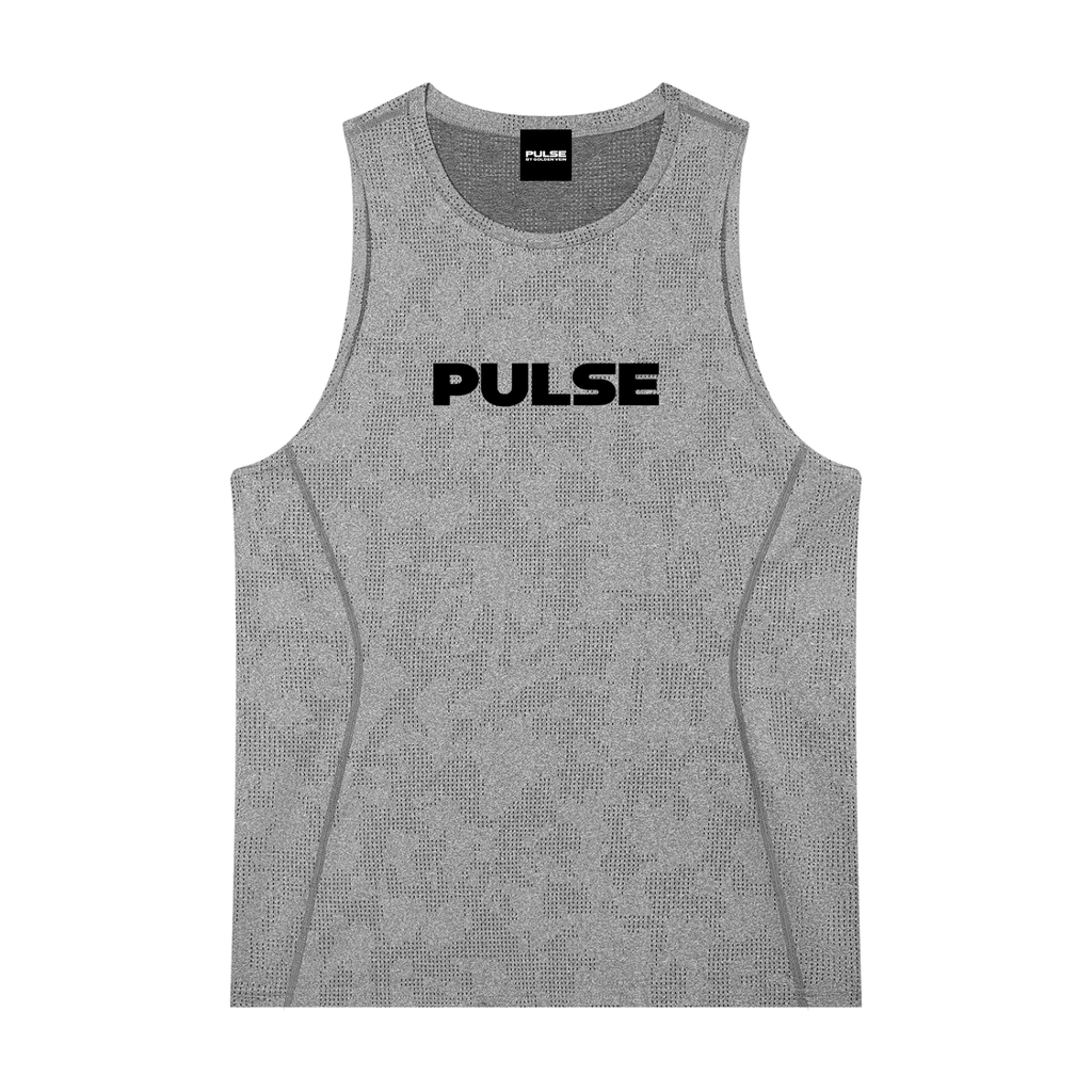 PULSE™ Jacquard Training Tank – Grey – Produktansicht 7