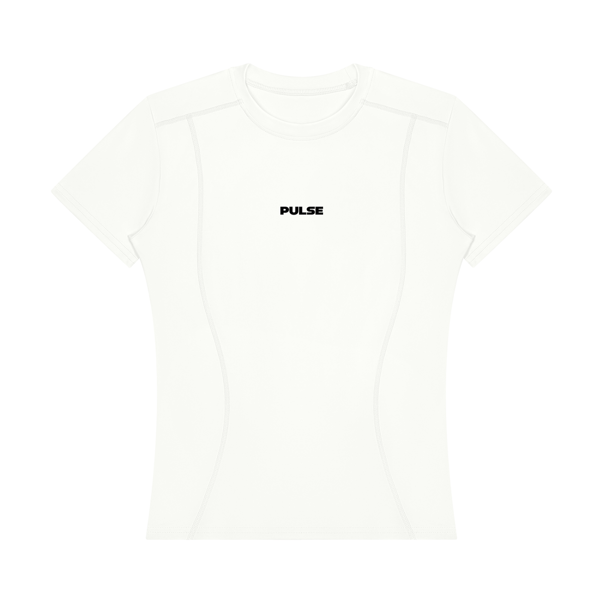 PULSE™ Topstitch Training T-Shirt – White – Produktansicht 7