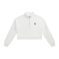 Golden Vein Cropped Quarter-Zip – White – Produktansicht 7