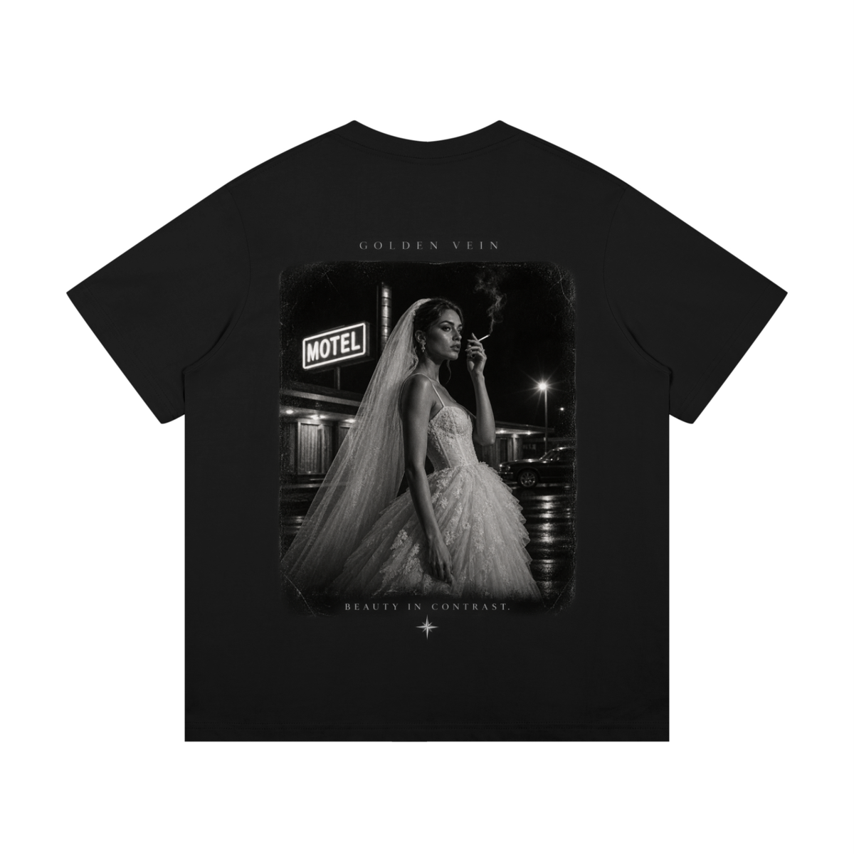Golden Vein Parables T-Shirt – Nocturne – Black – Produktansicht 8