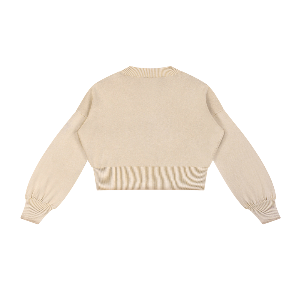 Golden Vein Parables Cropped Sweater – Apricot – Produktansicht 7