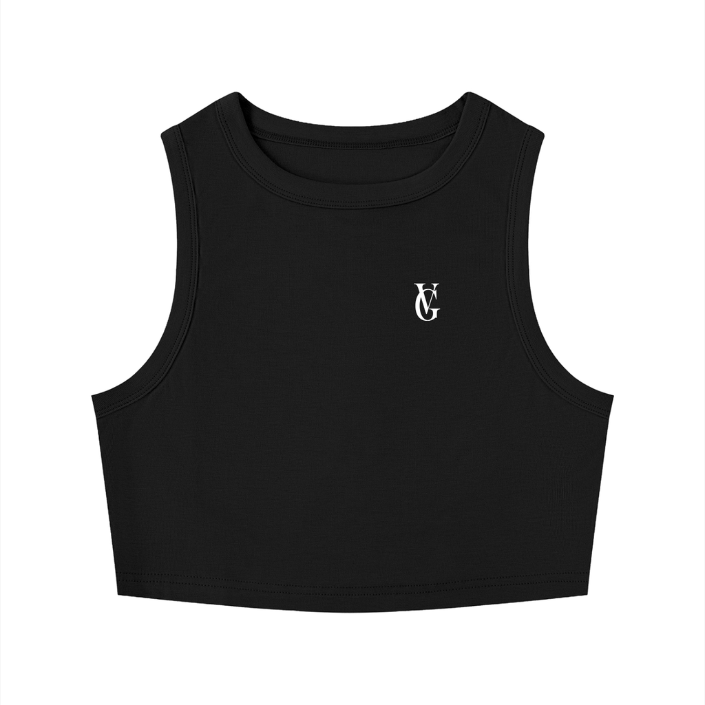 Golden Vein Cropped Tank – Black – Produktansicht 7