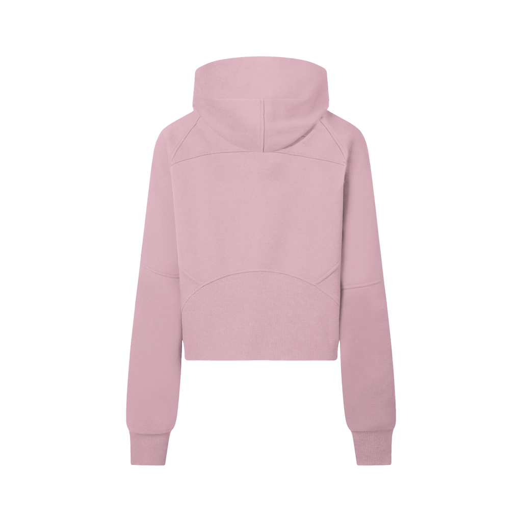 Golden Vein Cropped Half-Zip Hoodie – Pink – Produktansicht 8