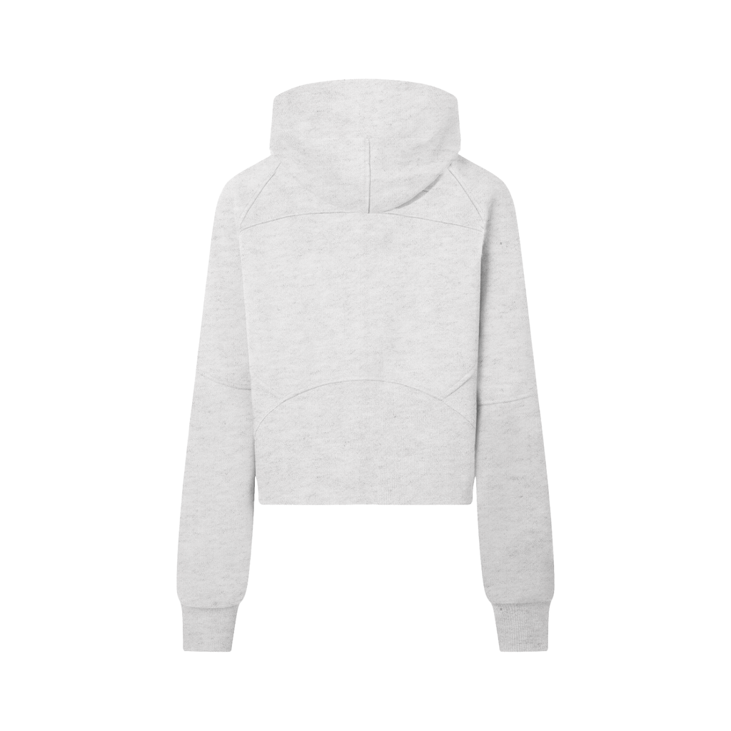 Golden Vein Cropped Half-Zip Hoodie – Cold Grey – Produktansicht 7
