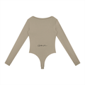 Golden Vein Flow Long Sleeve Bodysuit – Khaki – Produktansicht 9