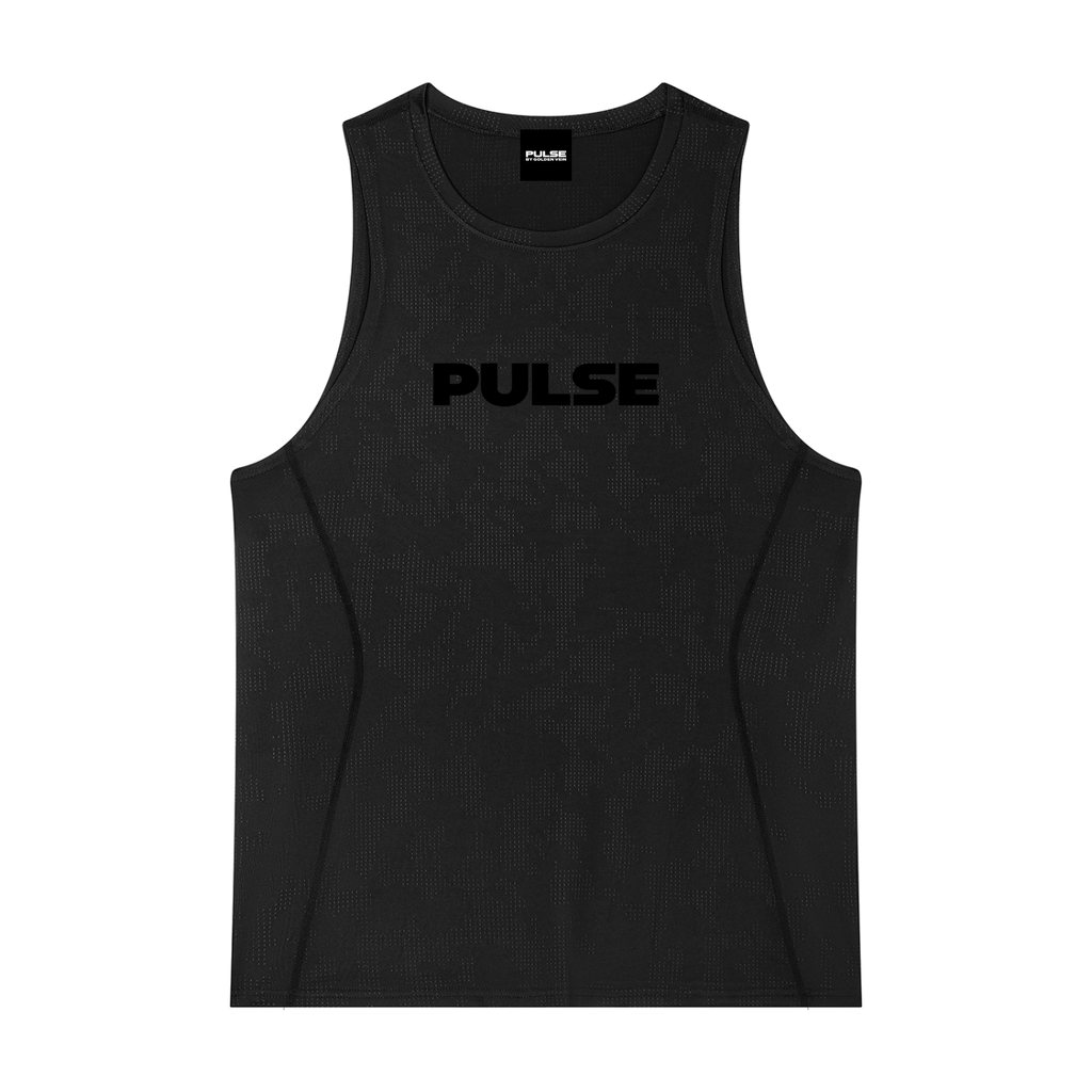 PULSE™ Jacquard Training Tank – Black – Produktansicht 7
