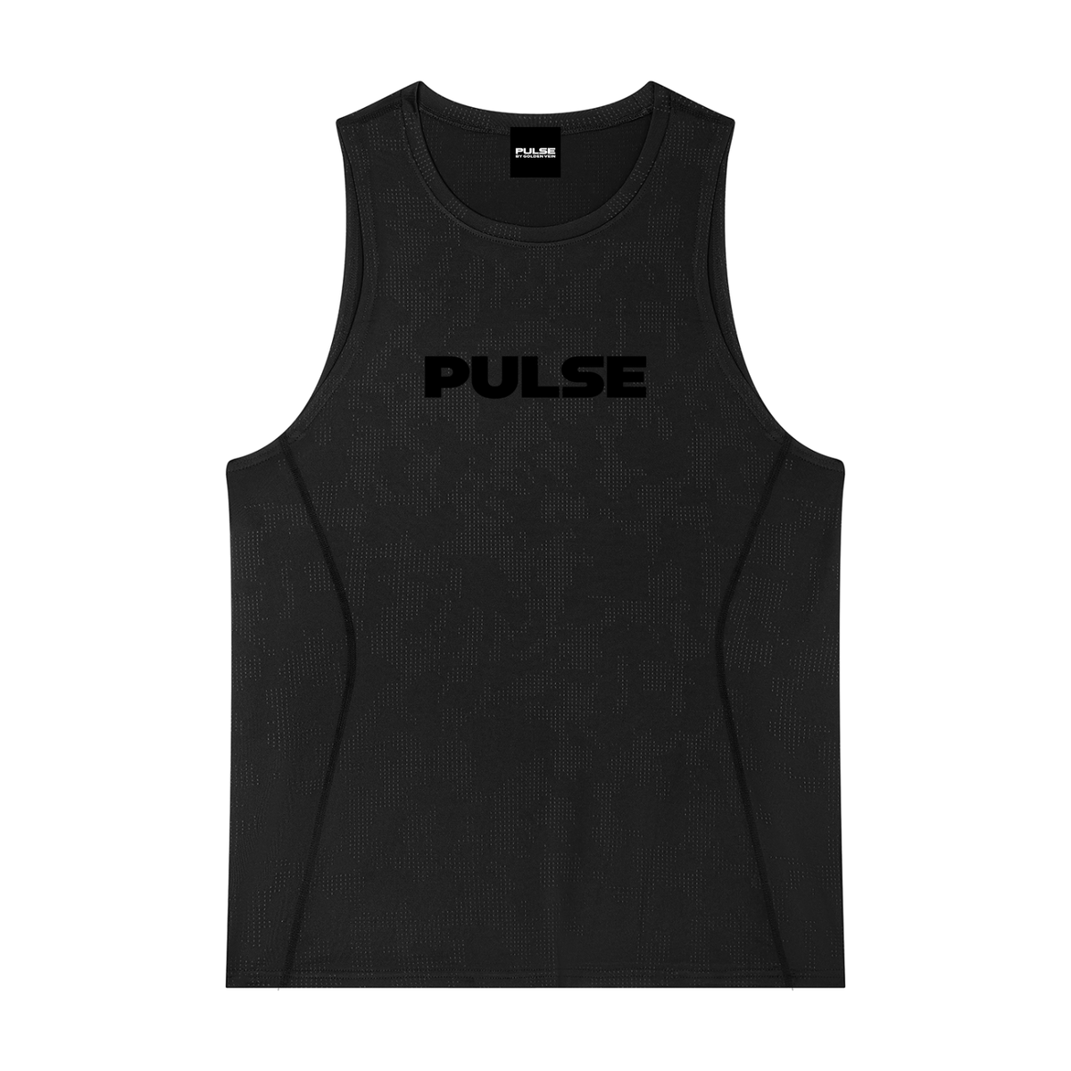 PULSE™ Jacquard Training Tank – Black – Produktansicht 7
