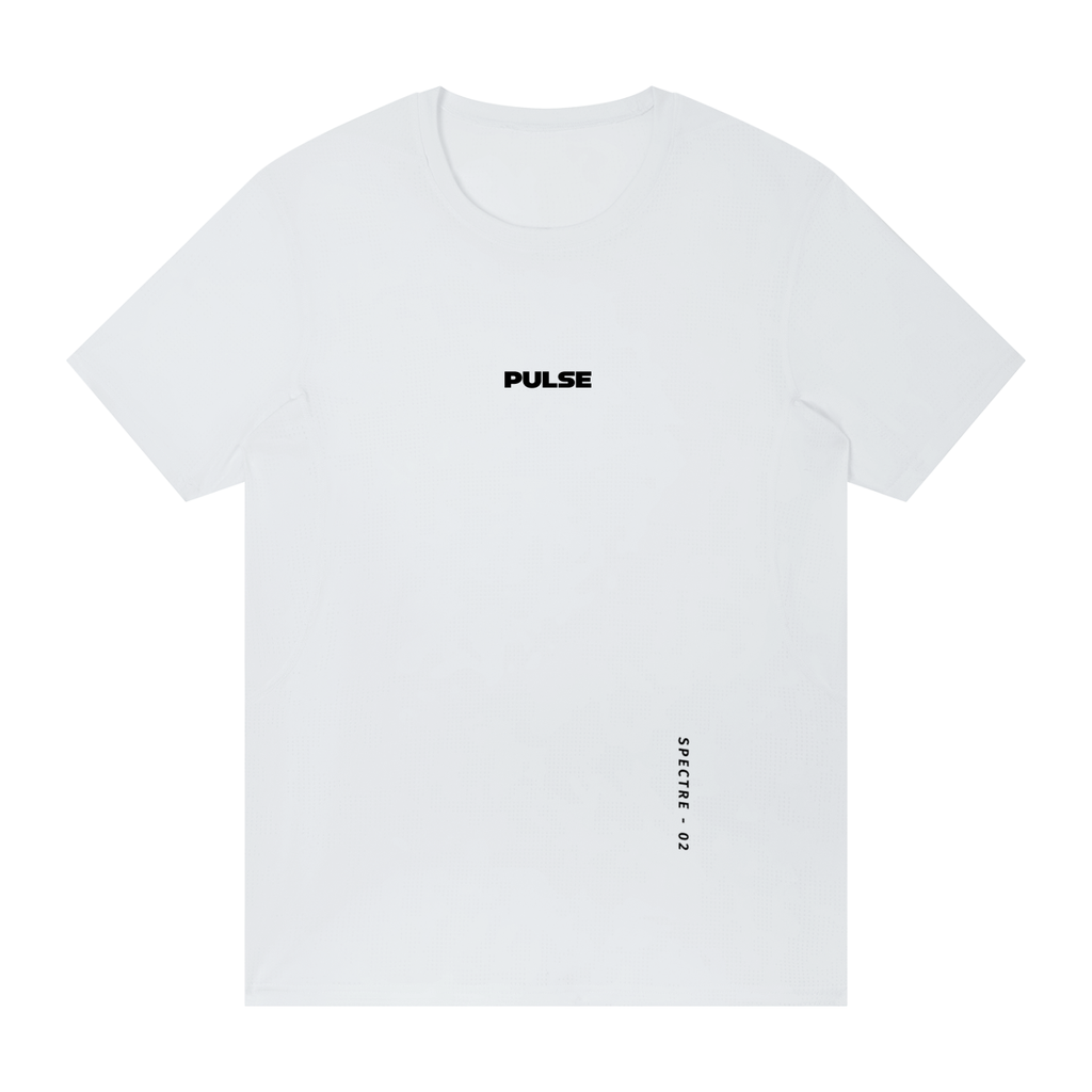 PULSE™ Jacquard Mesh T-Shirt – White – Produktansicht 6