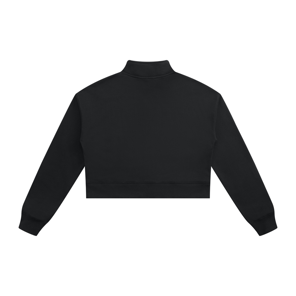 Golden Vein Cropped Quarter-Zip – Black – Produktansicht 8