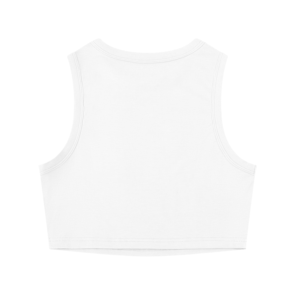 Golden Vein Cropped Tank – White – Produktansicht 8