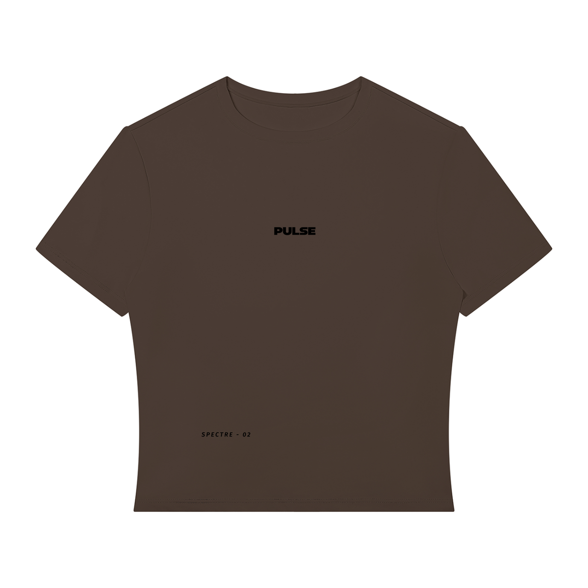 PULSE™ Cropped Performance T-Shirt – Coffee – Produktansicht 7