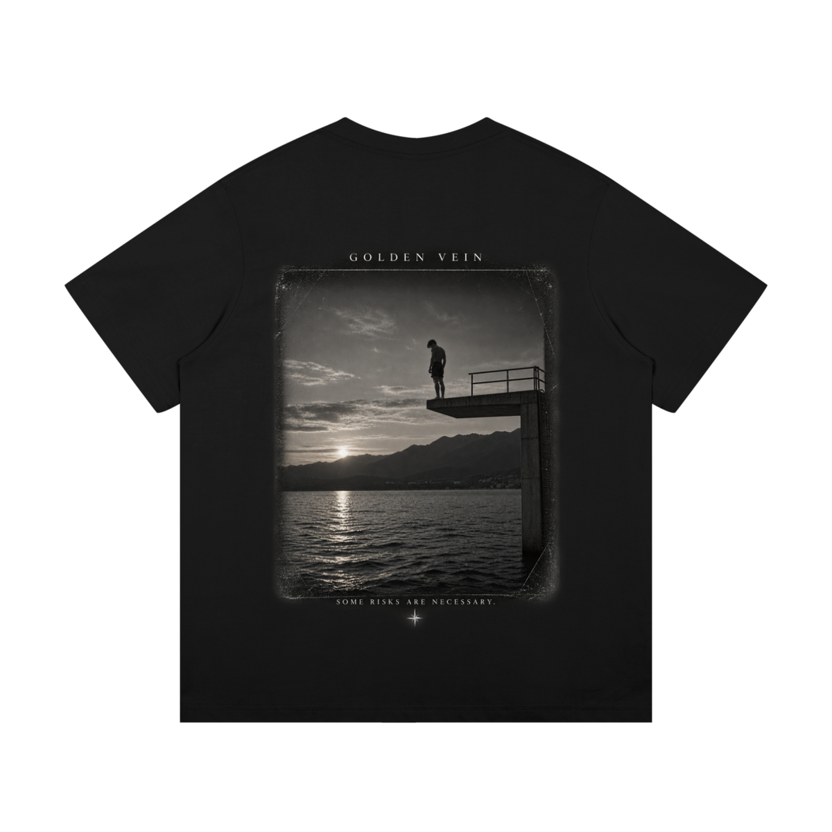 Golden Vein Parables T-Shirt – Still Waters – Black – Produktansicht 8