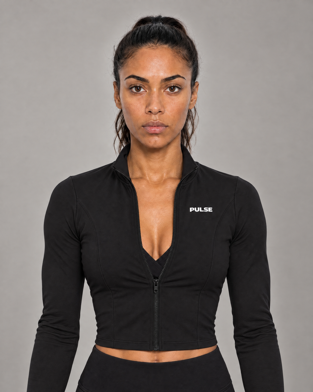 PULSE™ SPECTRE Cropped Jacket – Schwarz