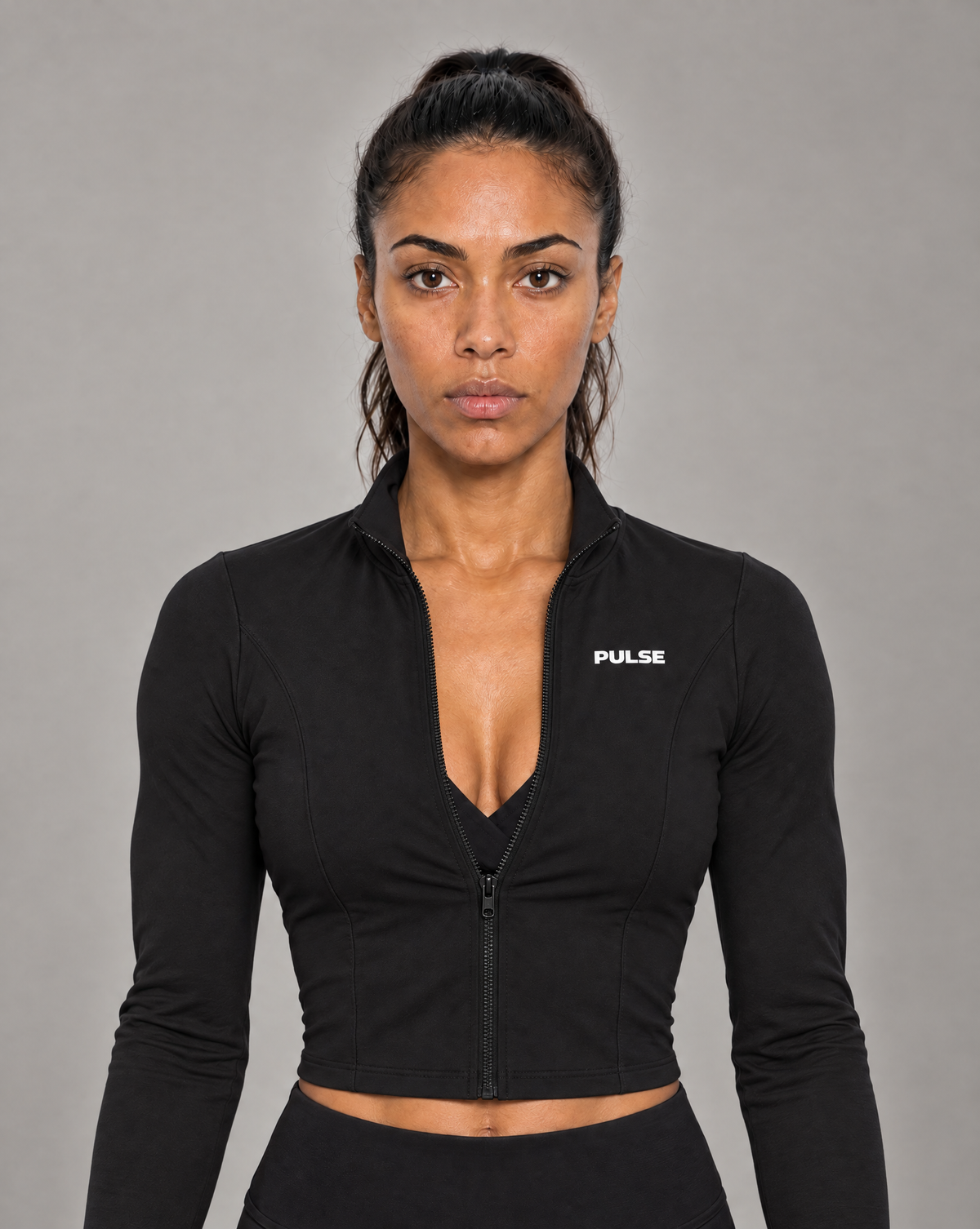 PULSE™ SPECTRE Cropped Jacket – Schwarz