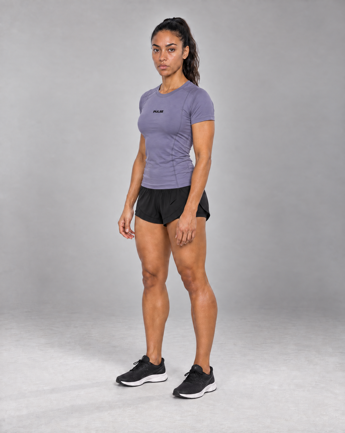 PULSE™ Topstitch Training T-Shirt – Misty Purple – Produktansicht 4