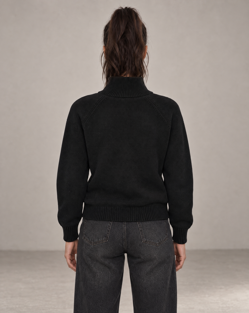 Golden Vein 750 GSM Quarter-Zip – Black – Produktansicht 6