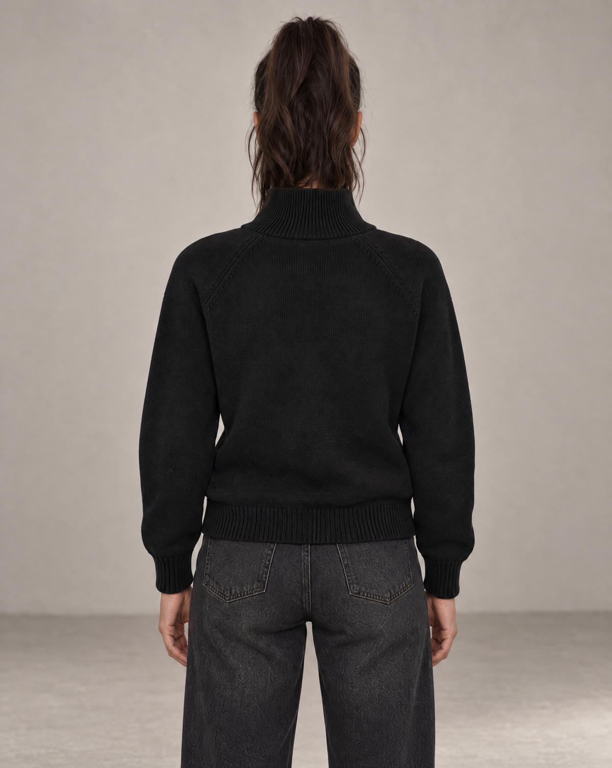 Golden Vein 750 GSM Quarter-Zip – Black – Produktansicht 6