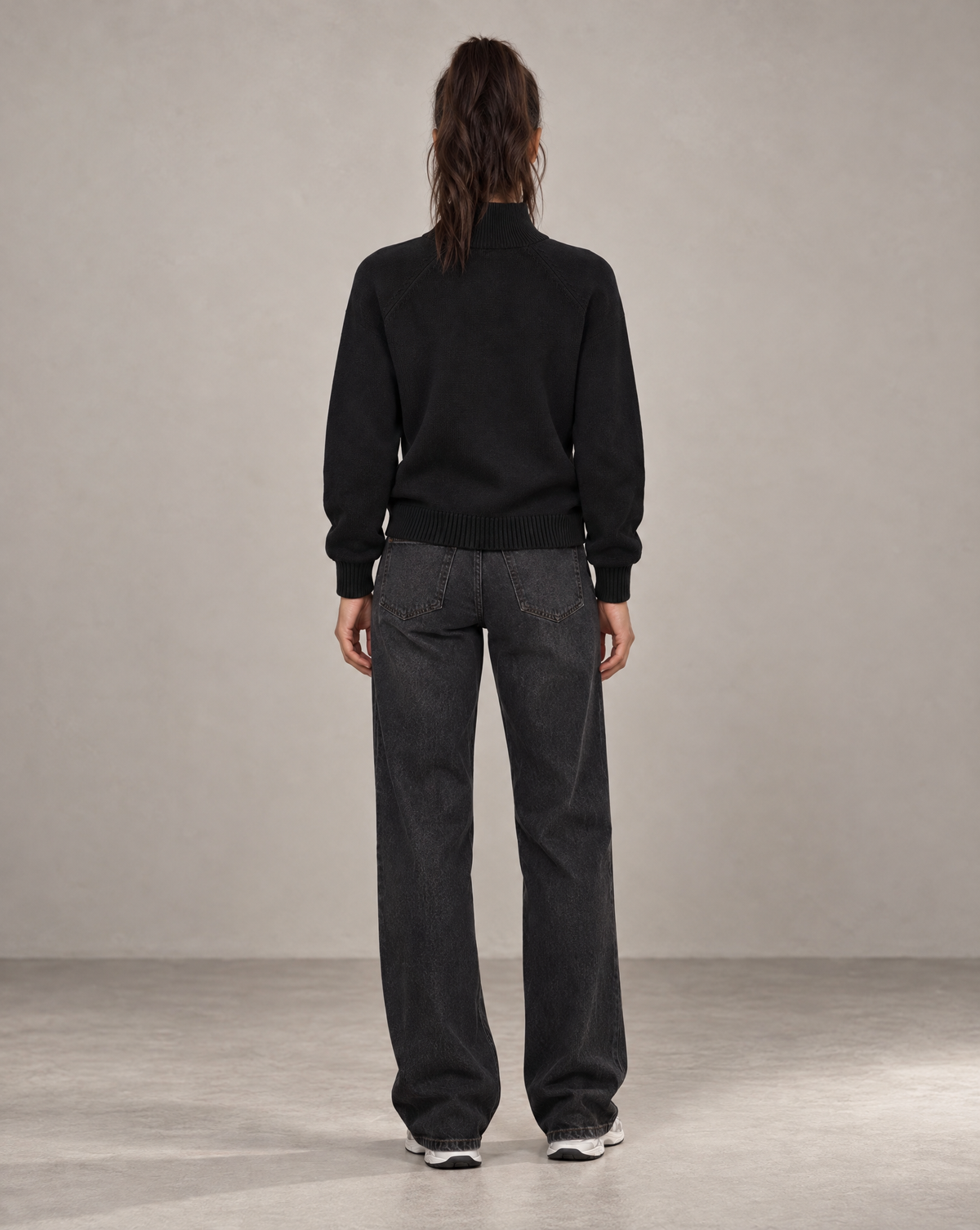 Golden Vein 750 GSM Quarter-Zip – Black – Produktansicht 2