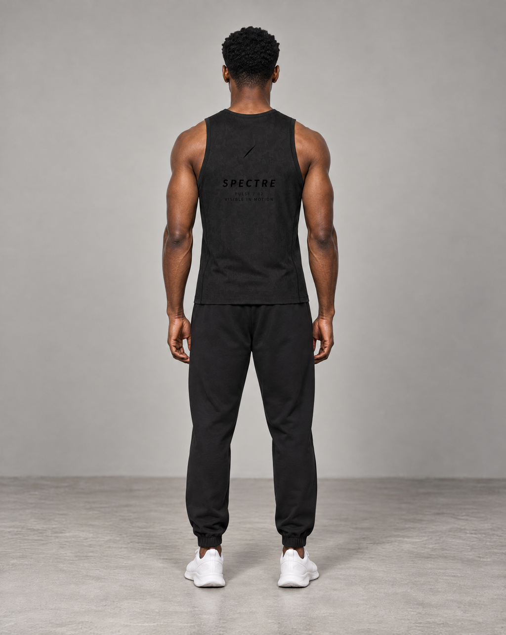 PULSE™ Jacquard Training Tank – Black – Produktansicht 6