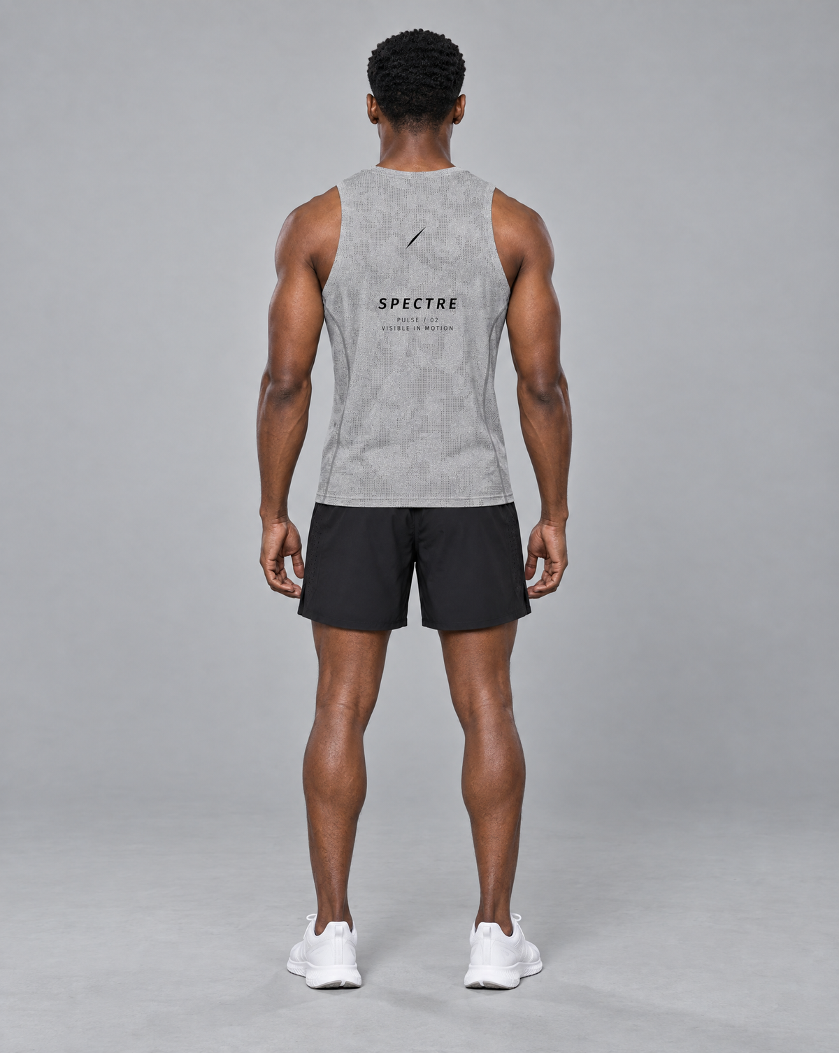 PULSE™ Jacquard Training Tank – Grey – Produktansicht 5