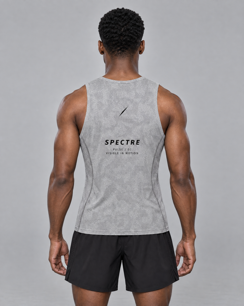 PULSE™ Jacquard Training Tank – Grey – Produktansicht 2