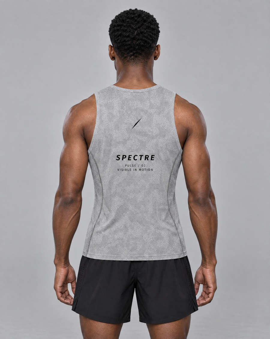 PULSE™ Jacquard Training Tank – Grey – Produktansicht 2