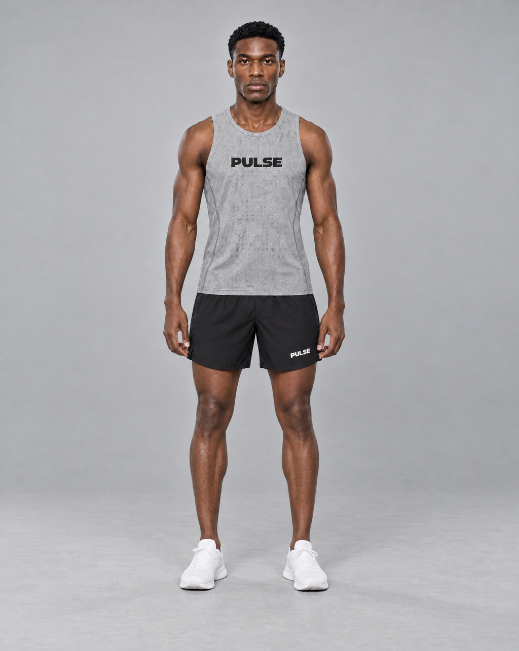 PULSE™ Jacquard Training Tank – Grey – Produktansicht 6