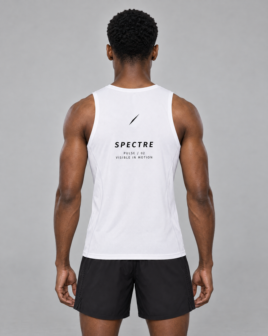 PULSE™ Jacquard Training Tank – White – Produktansicht 2