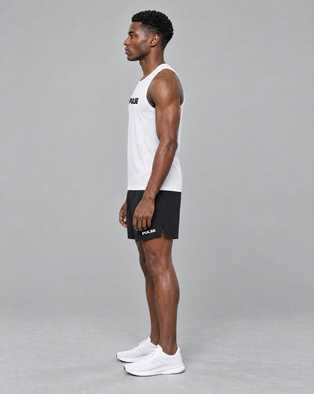 PULSE™ Jacquard Training Tank – White – Produktansicht 4