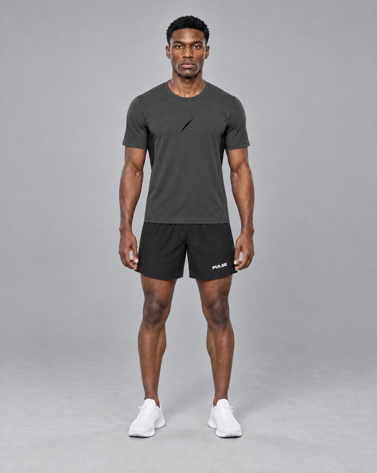 PULSE™ Lightweight Training T-Shirt – Dark Grey – Produktansicht 3