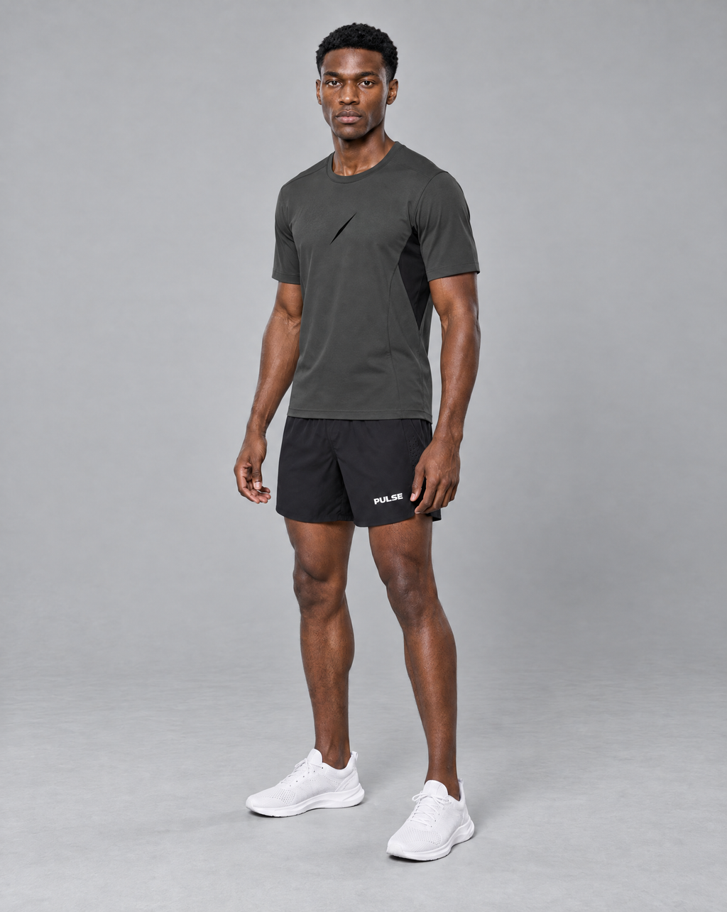 PULSE™ Lightweight Training T-Shirt – Dark Grey – Produktansicht 4