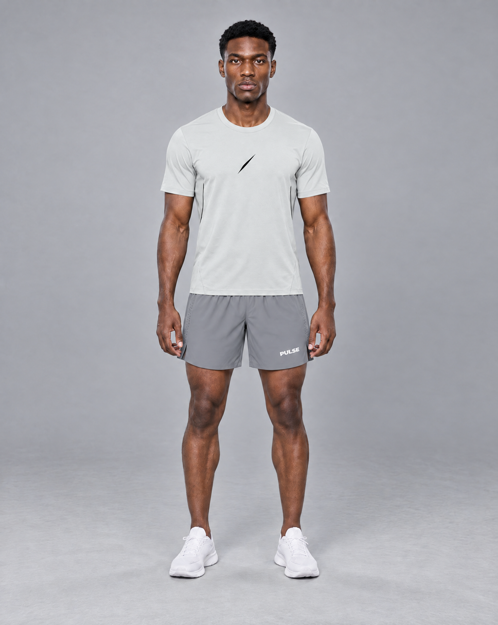 PULSE™ Lightweight Training T-Shirt – Light Grey – Produktansicht 3
