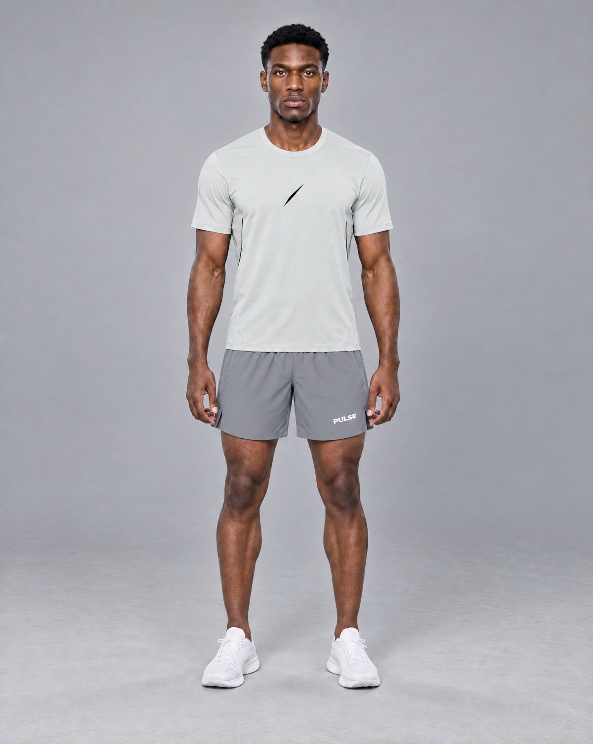 PULSE™ Lightweight Training T-Shirt – Light Grey – Produktansicht 3