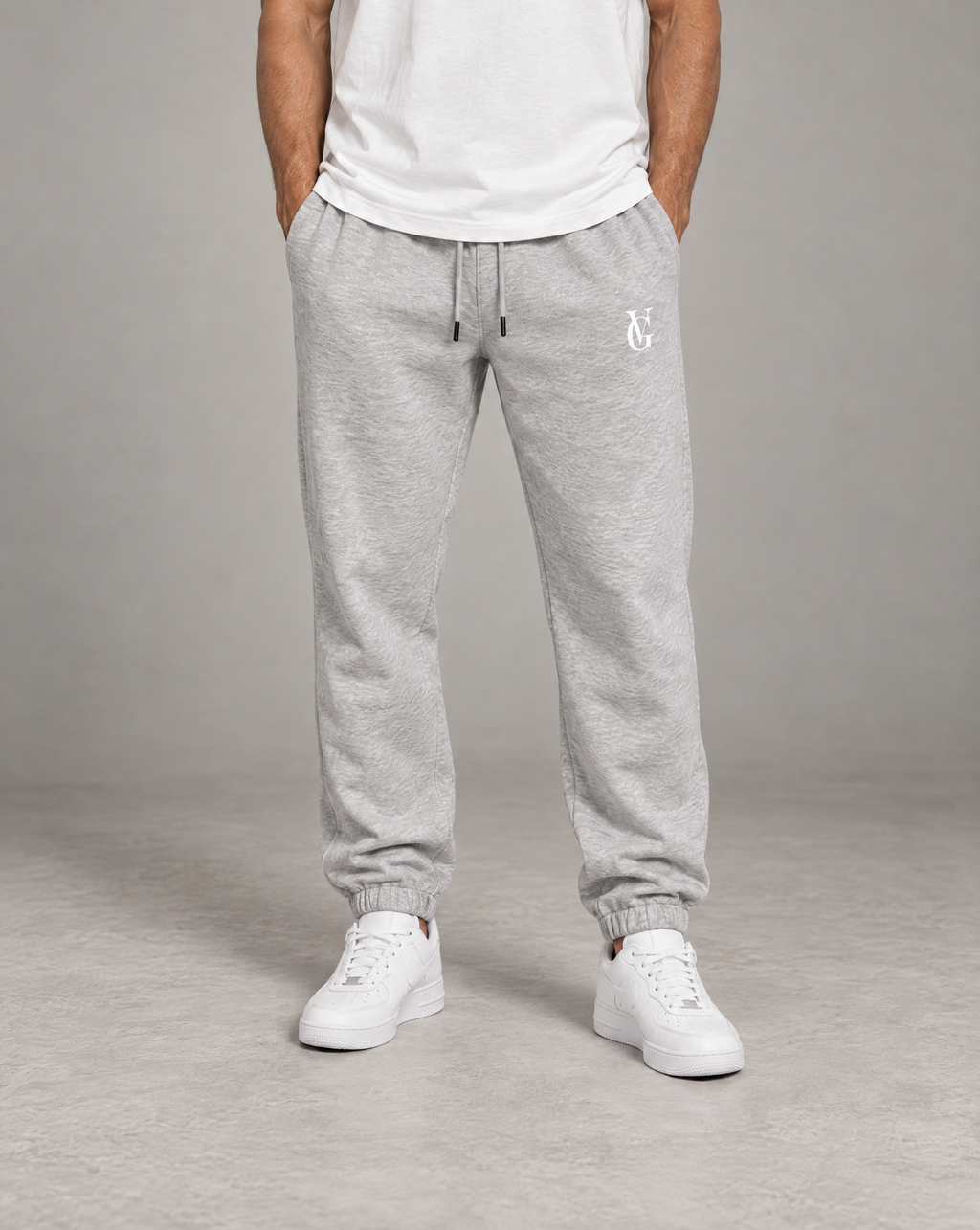 Golden Vein Heavyweight Fleece Jogger – Heather Grey – Produktansicht 1
