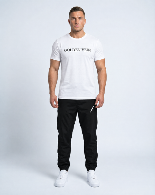 Golden Vein Basic Shirt in Weiß – Produktansicht 2