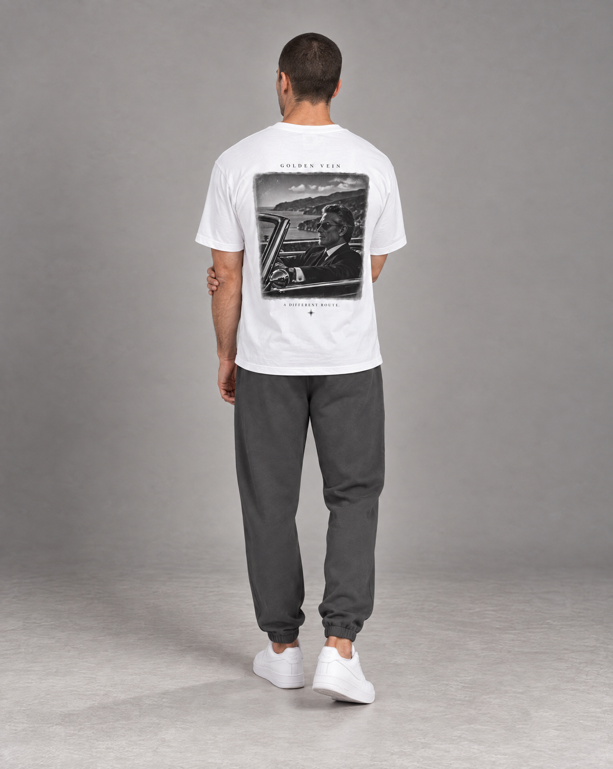 Golden Vein Parables T-Shirt – The Driver – White – Produktansicht 5