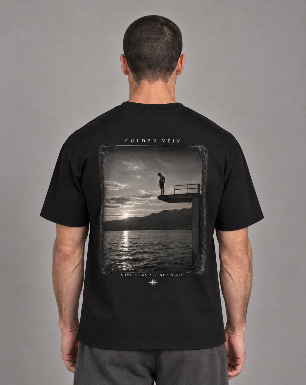 Golden Vein Parables T-Shirt – Still Waters – Black – Produktansicht 1