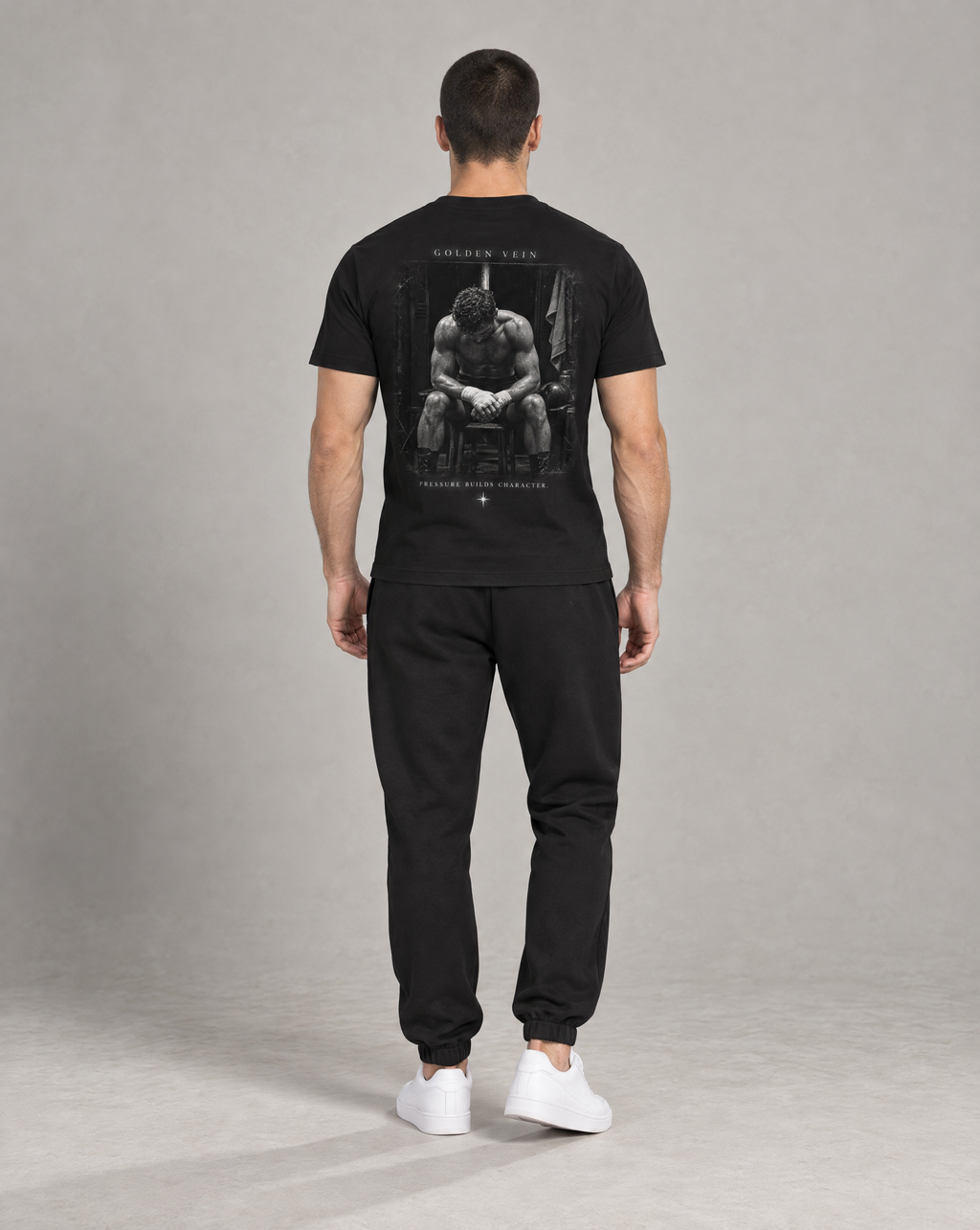 Golden Vein Parables T-Shirt – Burden – Black – Produktansicht 5