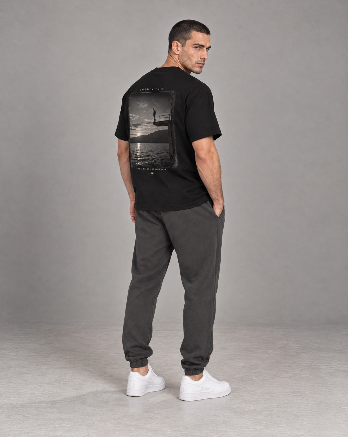 Golden Vein Parables T-Shirt – Still Waters – Black – Produktansicht 5