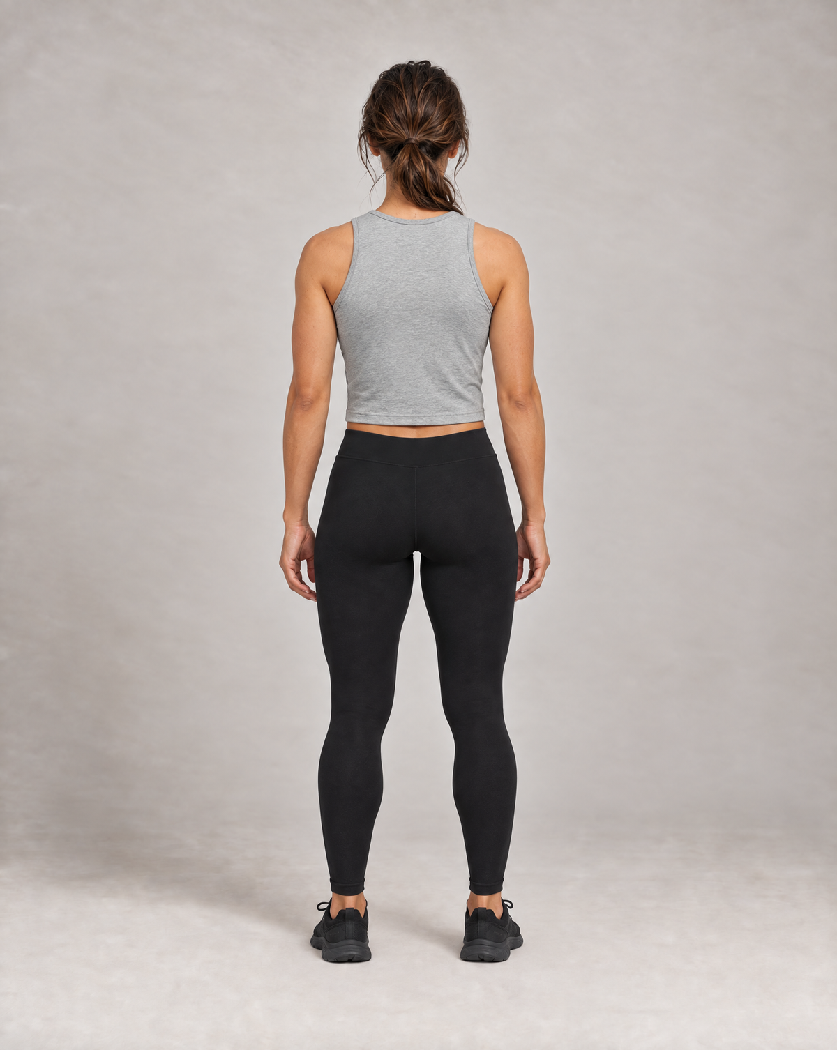 Crop Tank Top - Grey