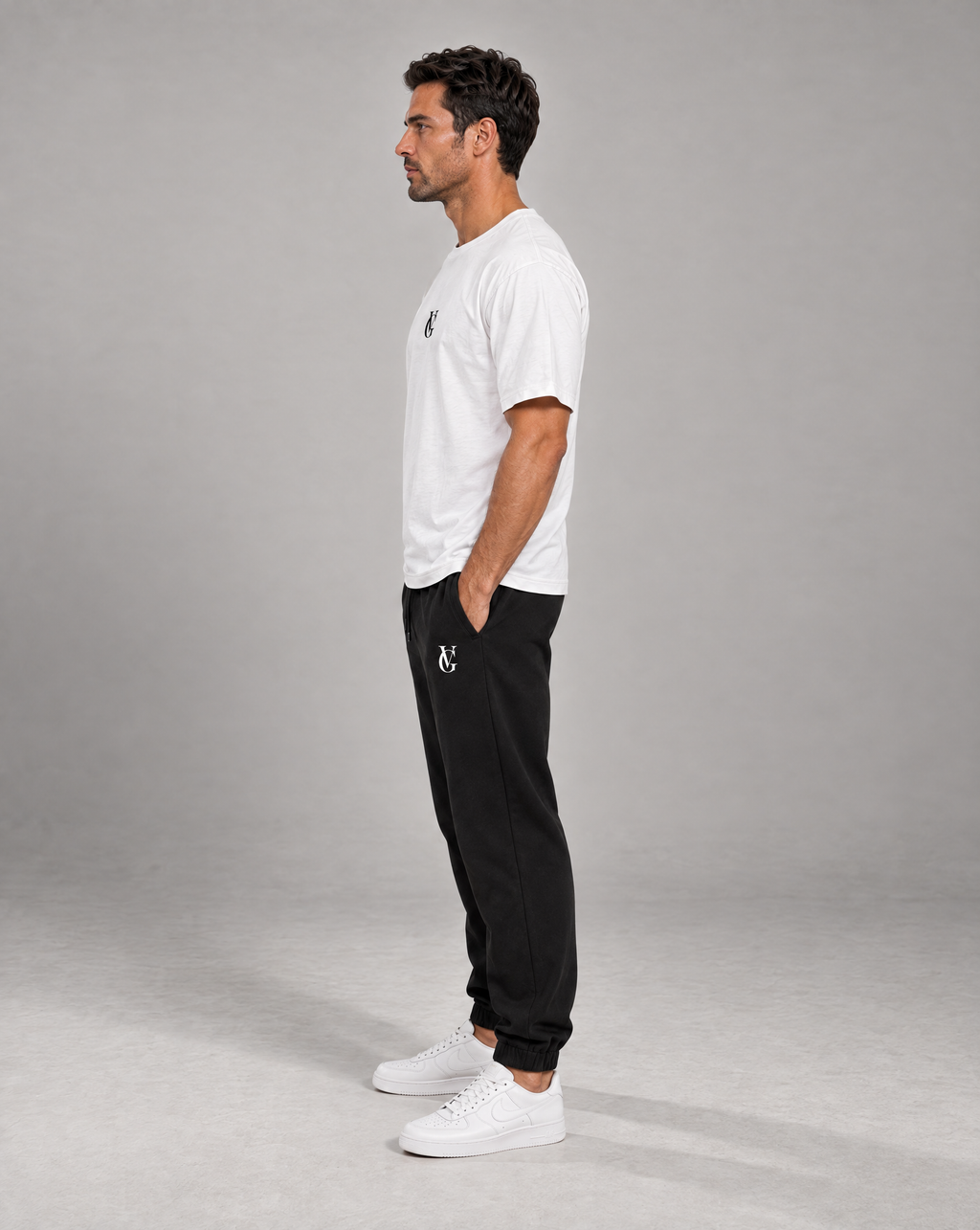 Golden Vein Heavyweight Fleece Jogger – Black – Produktansicht 5