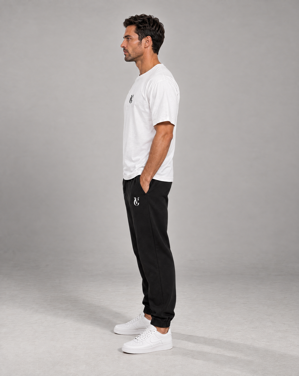 Golden Vein Heavyweight Fleece Jogger – Black – Produktansicht 5